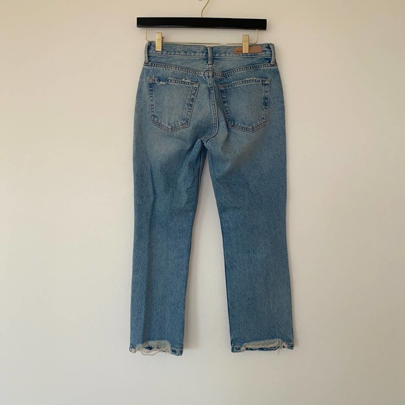 GRLFRND Tatum High-Rise Skinny Jean in New Romantic Fray HemSize 26